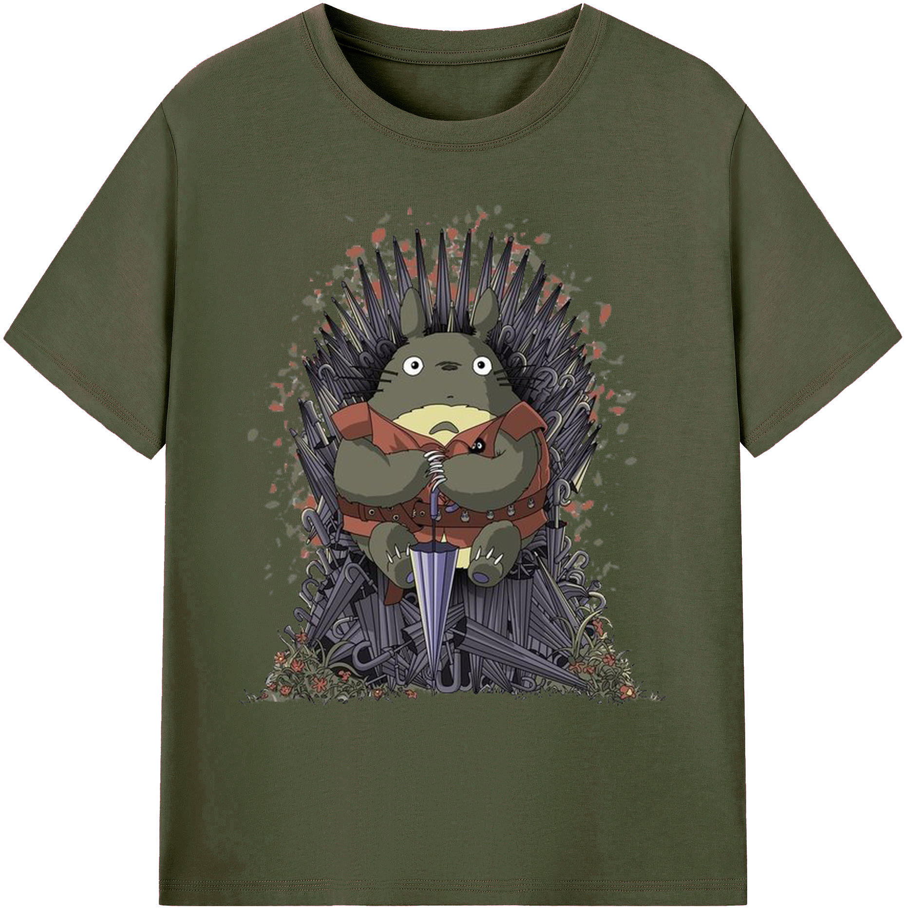 （画像用） となりのトトロ 草壁メイ 草壁サツキ My Neighbor Totoro Satsuki Kusakabe Mei Kusakabe 綿100％ メンズ半袖Tシャツ｜肌触りやわらか＆通気性